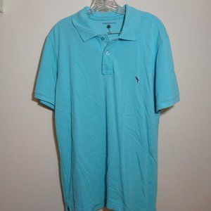Margaritaville Parrot Mens Light Blue Polo Shirt M